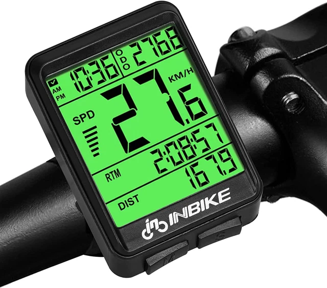 Tachimetro Bici Wireless Senza Fili Impermeabile MTB &ndash; MAOZHBO LCD Verde