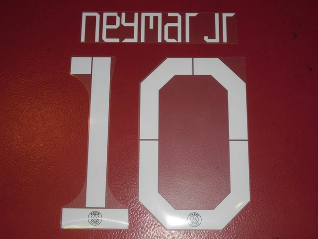 Flocage Officiel PSG Neymar Jr 10 - Maillot Domicile 2017/2018, Adulte