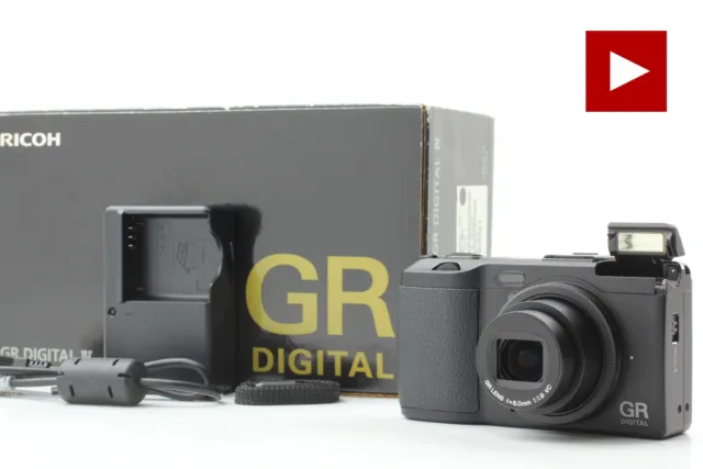 ⏯ [MINT in Box] RICOH GR DIGITAL IV 10.4 MP black Camera From JAPAN
