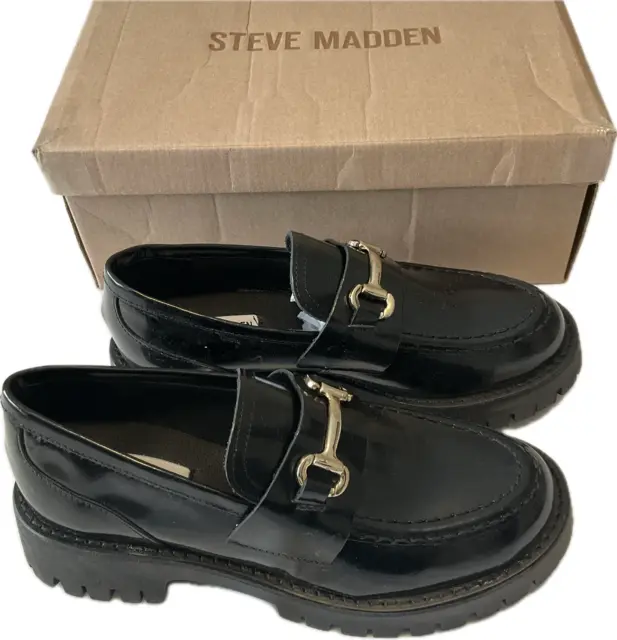 Steve Madden Lando Shoes Womens Size 8 Black Slip On