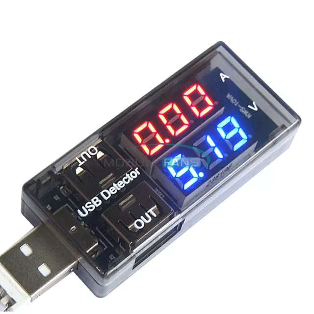 USB OLED LED Battery Charger Detector Current Voltage Voltmeter Ammeter Tester 3