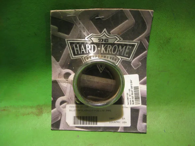 Dg Hard-Krome Muffler Slash Cut Muffler Cap 2-3/4" Pipe # D97-1120