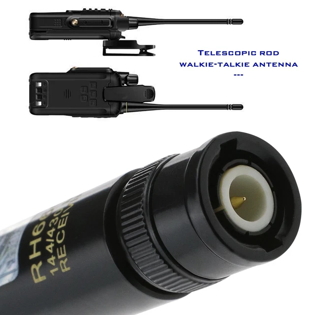High gain telescopic antenna, dual-band, for Baofeng walkie-talkies High gain telescopic antenna, dual-band, for Baofeng walkie-talkies