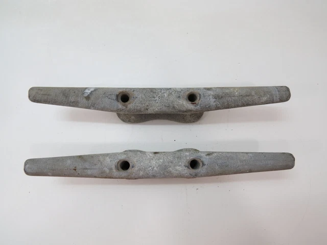 Pair 12 inch Wilcox Crittenden Cast Iron Boat Dock Cleats Door Handles (D4C611B) 2