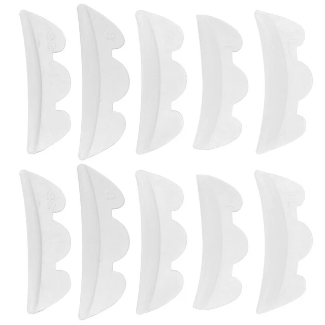 10er Set Silikonpads Für Wimpernlifting (5 Paare) – Wiederverwendbar, In Größen S, M Oder L – Transparent & Praktisch