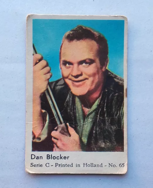 Niederländischer Filmstar Kaugummi-Karten - Serie C 35 - Dan Blocker