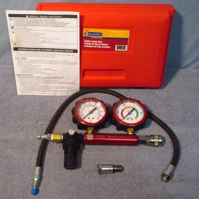 NAPA CLT2 CYLINDER Leak Down Tester Kit Used 1 Time Genuine Auto