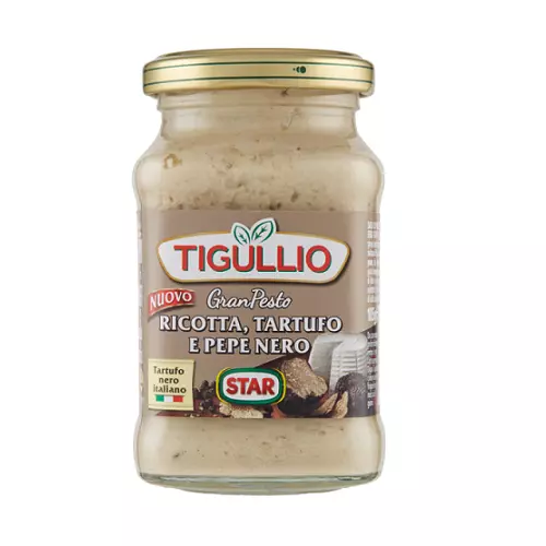 Star Tigullio GranPesto Ricotta, Trüffel und schwarzer Pfeffer 190g Sauce Soße