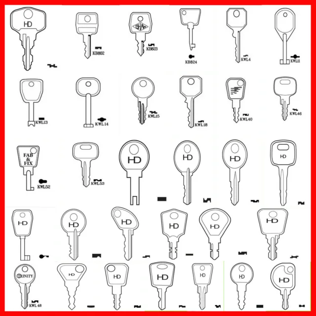 Window Key Window Keys uPVC Replacement Keys Locking Handle Key Spare Keys