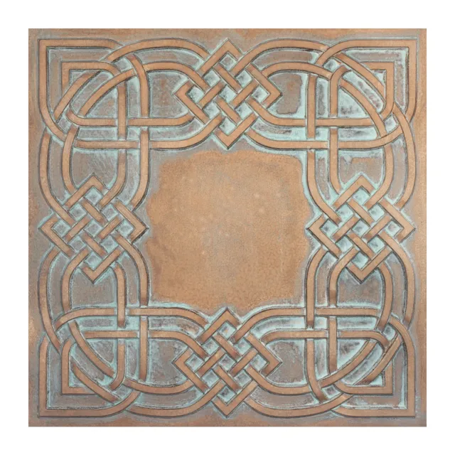 Faux tin vintage Ceiling tiles decor wall panels PL61 weather copper 10pcs/lot