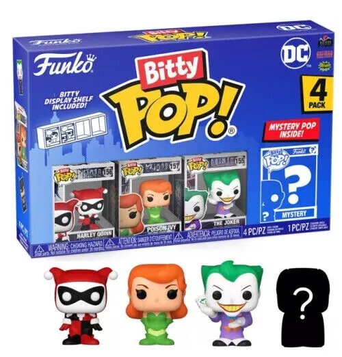 Funko Bitty Pop 2.5cm DC Pack Harley Quinn Poison Ivy Joker (FU13)