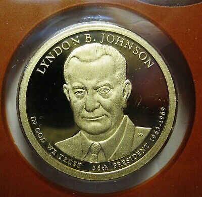 2015-S Lyndon Johnson DCAM Proof Presidential Dollar Bargain Priced Shipped FREE