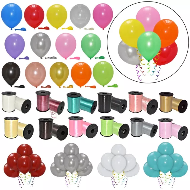30 -100 Latex LARGE Helium 10" Quality Party Balloons Birthday Wedding baloons