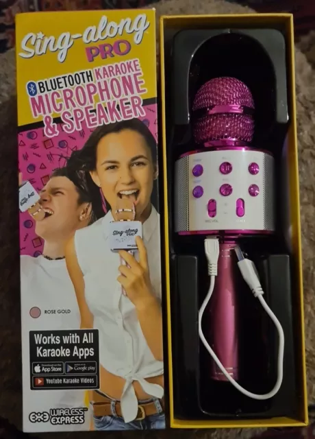 Bluetooth Karaoke Microphone & Speaker - Sing-Along Pro - Wireless