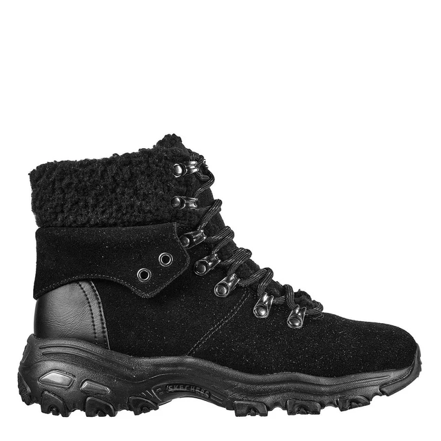 Skechers Femmes Dlitres Wb Bottes Chaudes Bottines Doublure En Fausse Fourrure