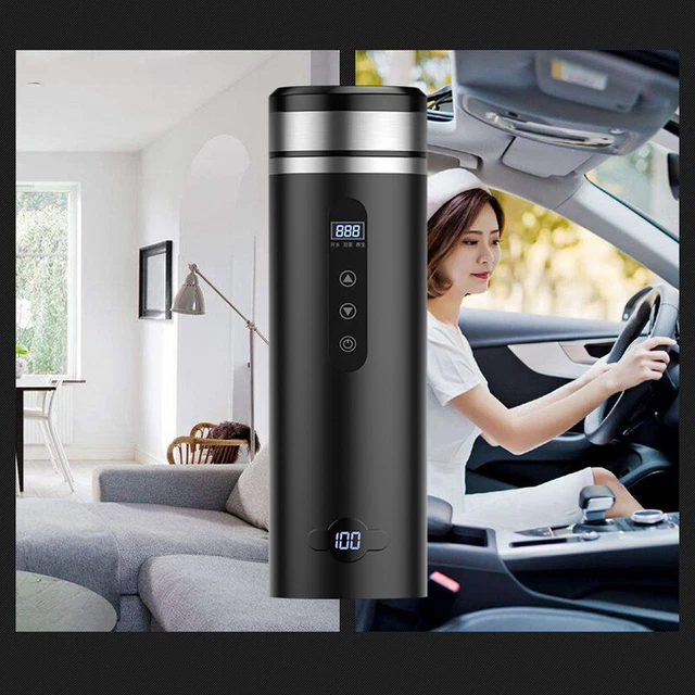 12V/24V/220V Smart Temperature Control Travel Coffee Mug Electric heated Car Cup 7
