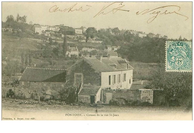 95.PONTOISE.n°19485.COTEAU DE LA RUE ST JEAN