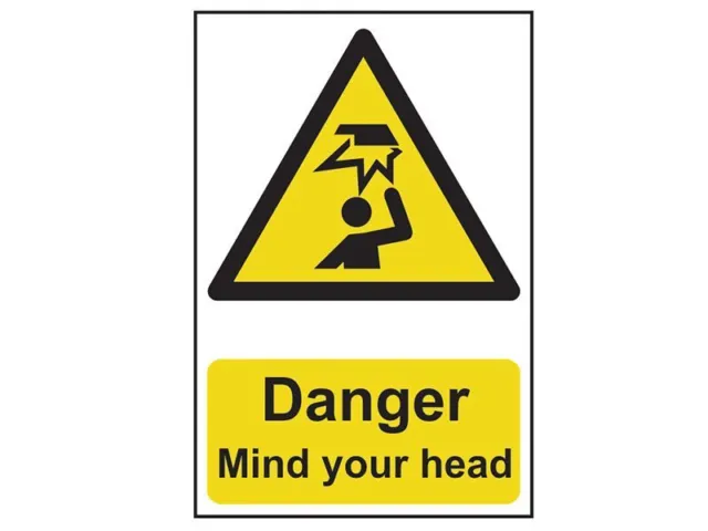 Scan - Danger Mind Your Head - PVC 200 x 300mm