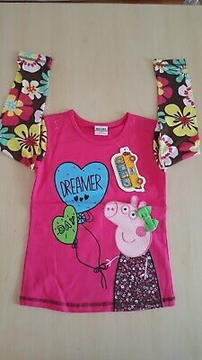 New For Girls Peppa Pig (Pink) Long Sleeved T-shirt In Different Sizes
