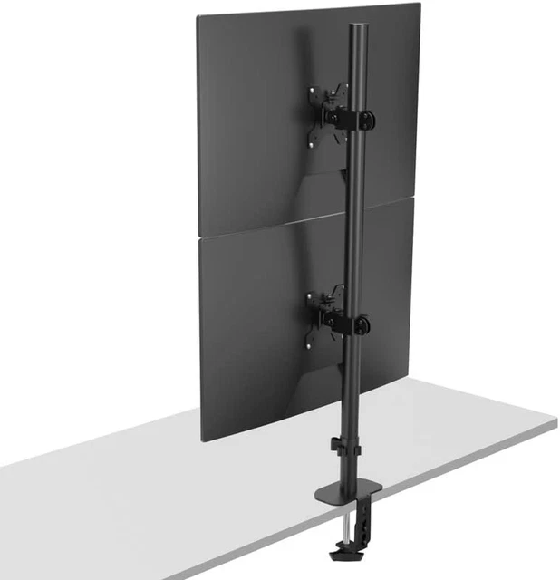 TALL VERTICALLY STACKED Dual Monitor Desk Mount Stand,Extra Tall 31