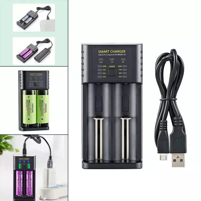 Chargeur USB de batterie intelligent pour LI-Ion/Imr AA/AAA 25500 26650 Inr