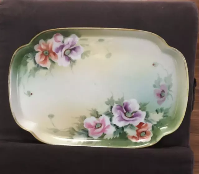 Vintage Hand Painted Dresser Tray