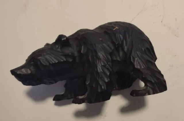 Hand Carved Wooden Bear Black Forest Style