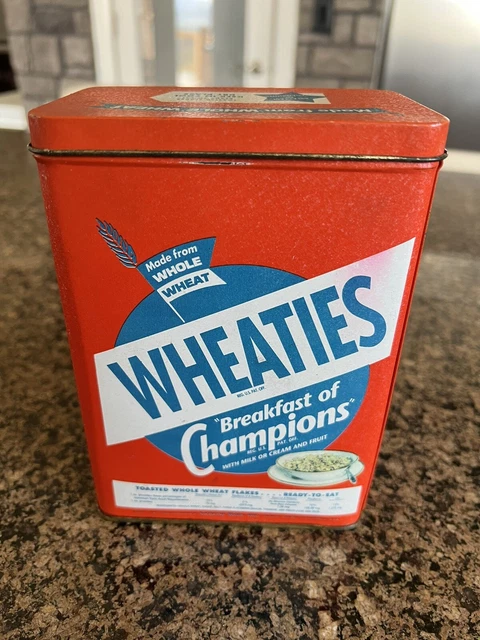 Vintage Wheaties Breakfast of Champions Tin Cereal Collectible 1947 Repro