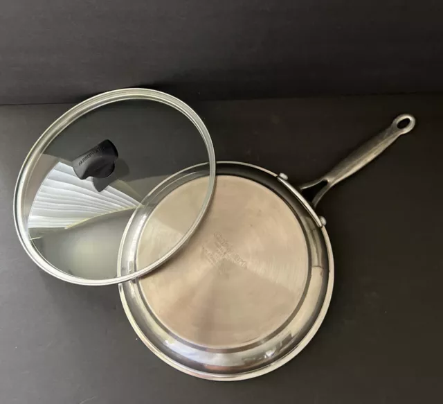CUISINART Skillet 10"/24cm Model #722-24 18/10 Stainless Steel Frying Pan