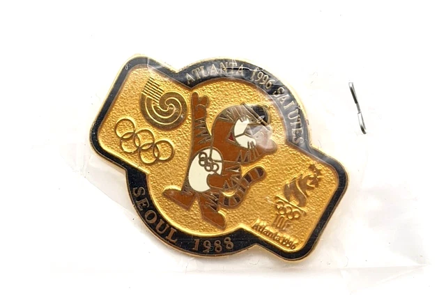 PIN'S GYMNASTIQUE FLOOR Exercice Jeux Olympiques JO Atlanta 1996 Signé