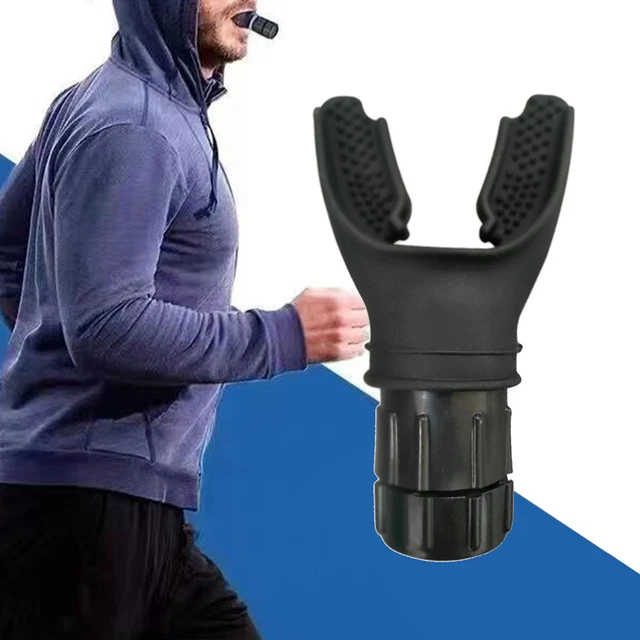 (Black) Lung Exerciser Expander Device Easy To Clean Heart Palpitations