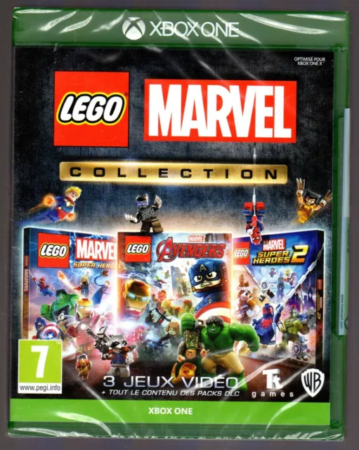 JEU XBOX ONE LEGO MARVEL COLLECTION 3 JEUX + PACKS DLC Version FR 7+ NEUF 🆕