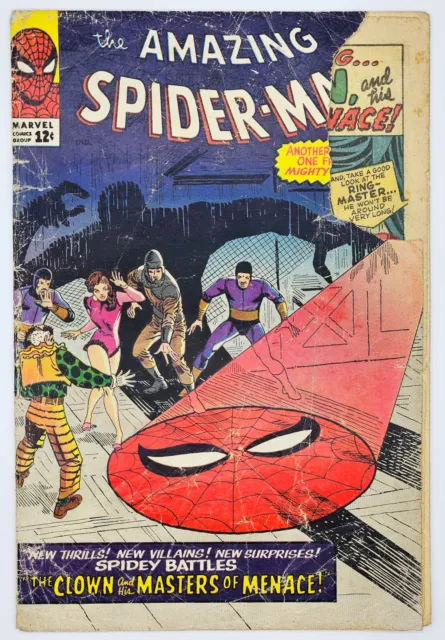 The Amazing Spider-Man #22 1965 1.0 1st Appear Princess Python! Clown app-Reader