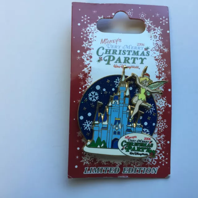 Mickey's Very Merry Christmas Party 2006 Tinker Bell and Castle Disney Pin 51519