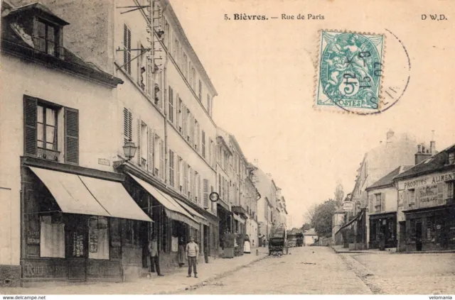 S5225 cpa 91 Bièvres - Rue de Paris