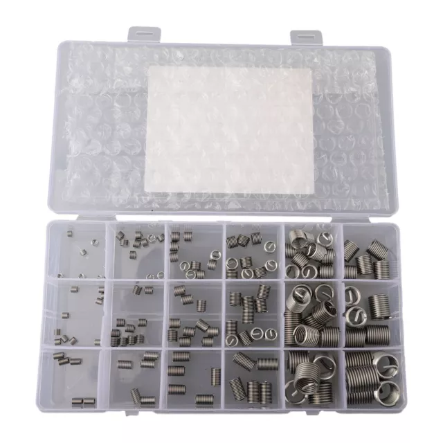 140 pcs Stainless Steel Thread Rethread Helicoil Kit for Thread Repair