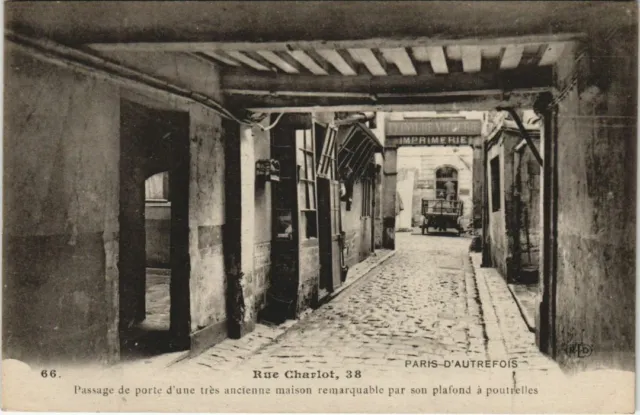 CPA PARIS 3e 38, rue charlot Passage de door (978382)