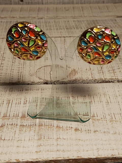 Boucles D'oreilles Clips Vintage 'Les Rarissimes' - Modèle Doré - Occasion