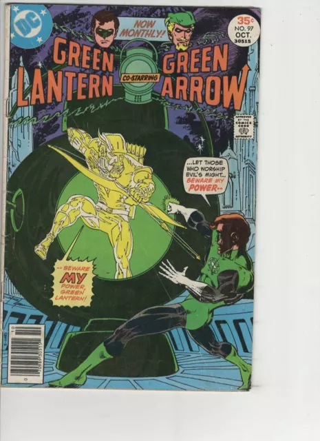 GREEN LANTERN #97 with THE GREEN ARROW Bronze Age Comic VG SHIPS FREE!