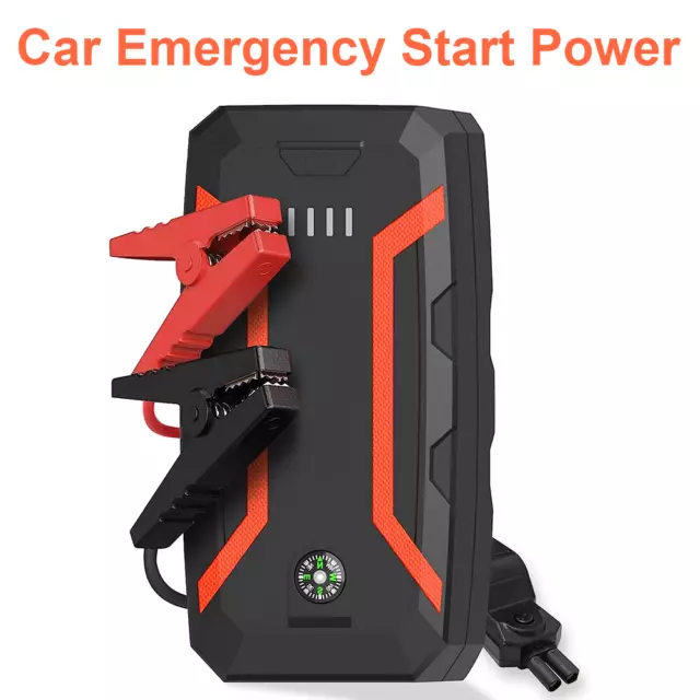 12V 30000mAh Car Emergency Booster Battery Jump Starter Power Bank Pack Portable