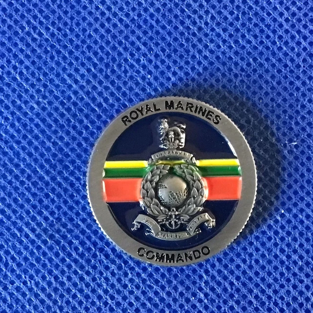ROYAL MARINES COMMANDO Spoof Coin Scran Bag (28mm) diameter £6.50 ...