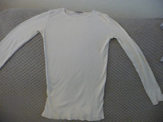 Marks and Spencer Indigo collection girls white top aged 11 years