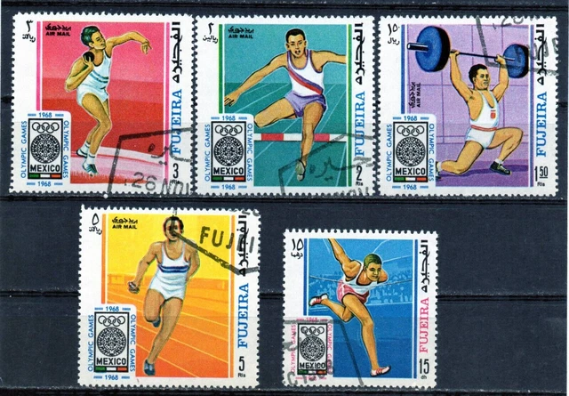 Fujeira complete series year 1968 used JO Mexico