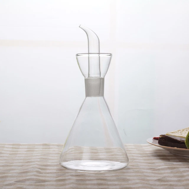 Keramik Öl- & Essigspender 400ml - Handgefertigte Karaffe Mit Tropffreiem Ausgießer