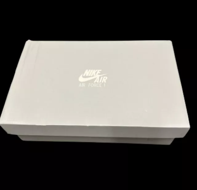 Nike Air Force 1 ‘07 White Shoe Box Only Men's 12 Women’s 13.5 Flip Lid  Empty