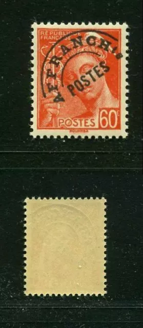 FRANCE STAMP TIMBRE PREOBLITERE YVERT 83 " MERCURE 60c " NEUF xx LUXE VALEUR:48€