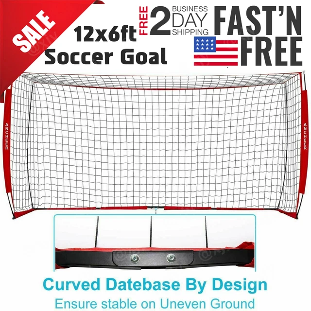 ANCHEER PORTABLE SOCCER Goal Net Quick Set Up Soccer Net for Backyard