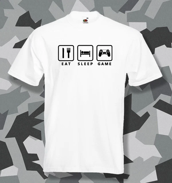 Eat Sleep Game Playstation Version T-shirt uomo giocatore giocatore regalo compleanno argilla 8
