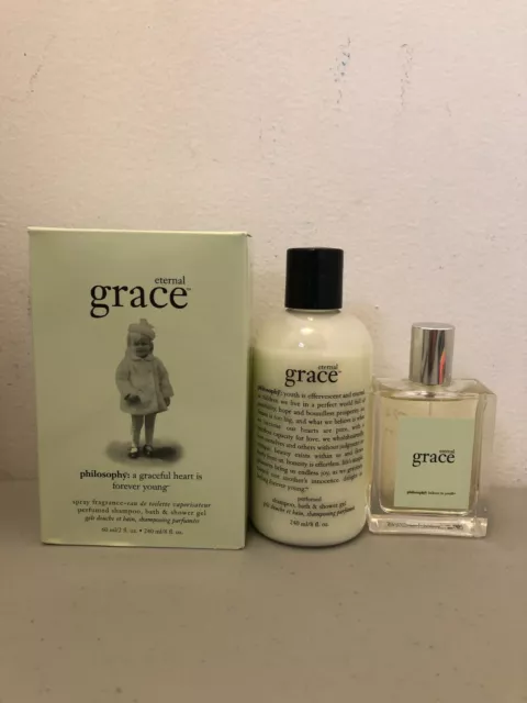 Philosophy ETERNAL GRACE Set (2oz - Eau de Toilette + 8 oz Shower Gel) NIB *RARE