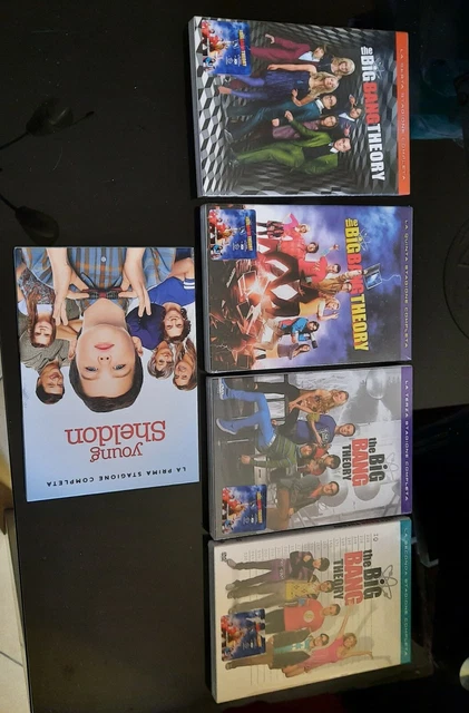 Lotto Dvd 4 Serie complete Big Bang Theory + Young Sheldon Ita
